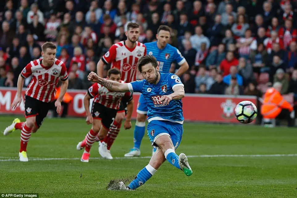 Phat trượt chân trên chấm phạt đền của Harry Arter