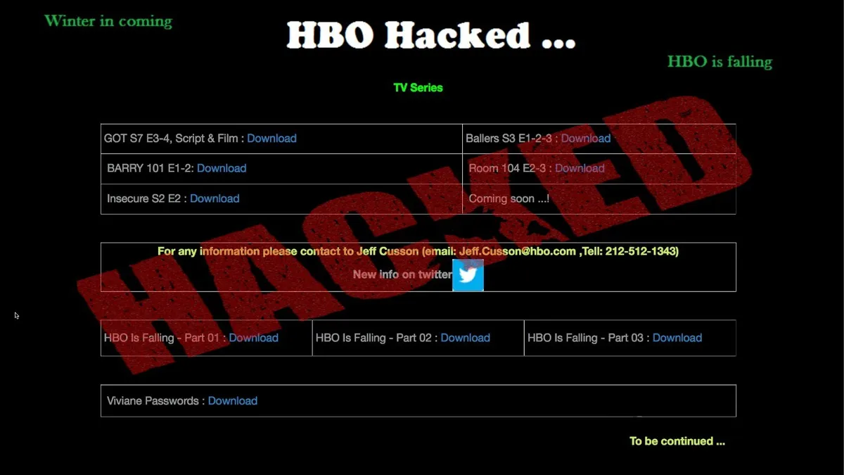 HBO chi... tiền thưởng cho hacker? - Ảnh 1.