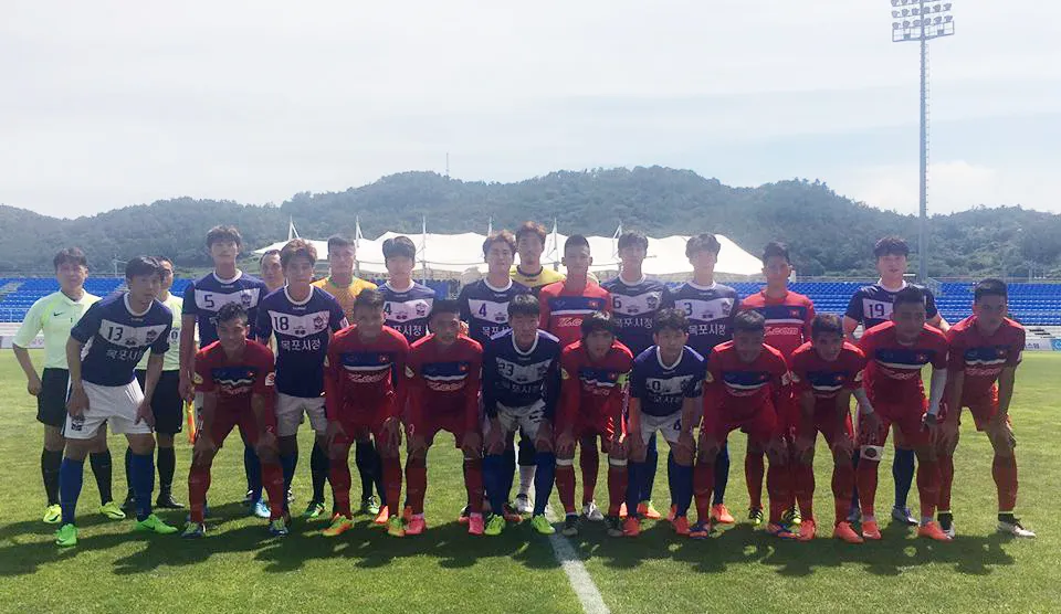 Giao hữu tại Mokpo, U22 Việt Nam giành chiến thắng 4-1 trước Mokpo City FC - Ảnh 1.