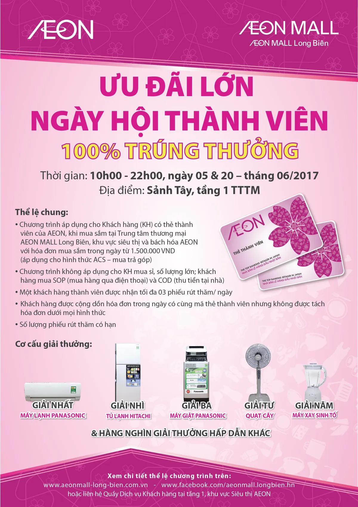 R&uacute;t thăm may mắn - 100% tr&uacute;ng thưởng tại AEON - Ảnh 1.
