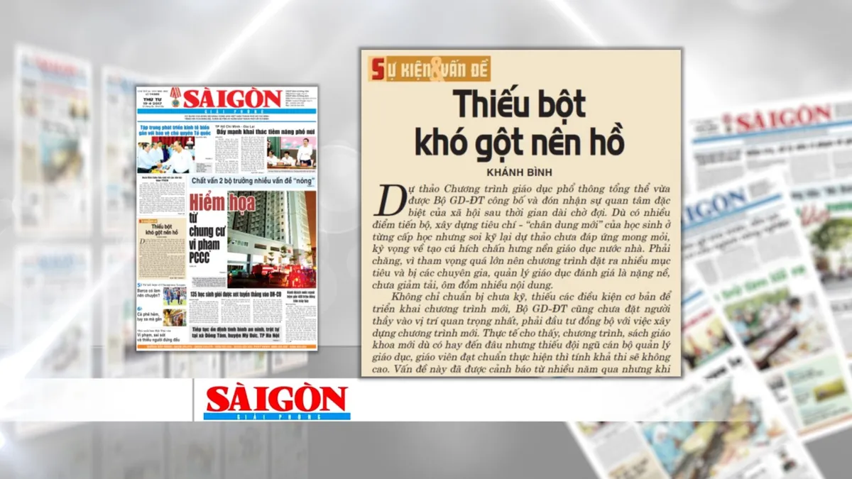 Dự thảo chương trình giáo dục phổ thông mới: Quá tham vọng và vội vàng? - Ảnh 1.