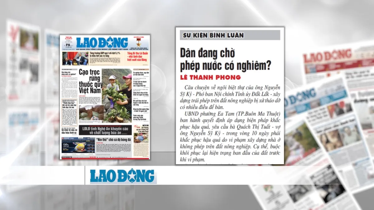Pháp quyền và căn biệt thự của vợ Phó ban Nội chính - Ảnh 1.