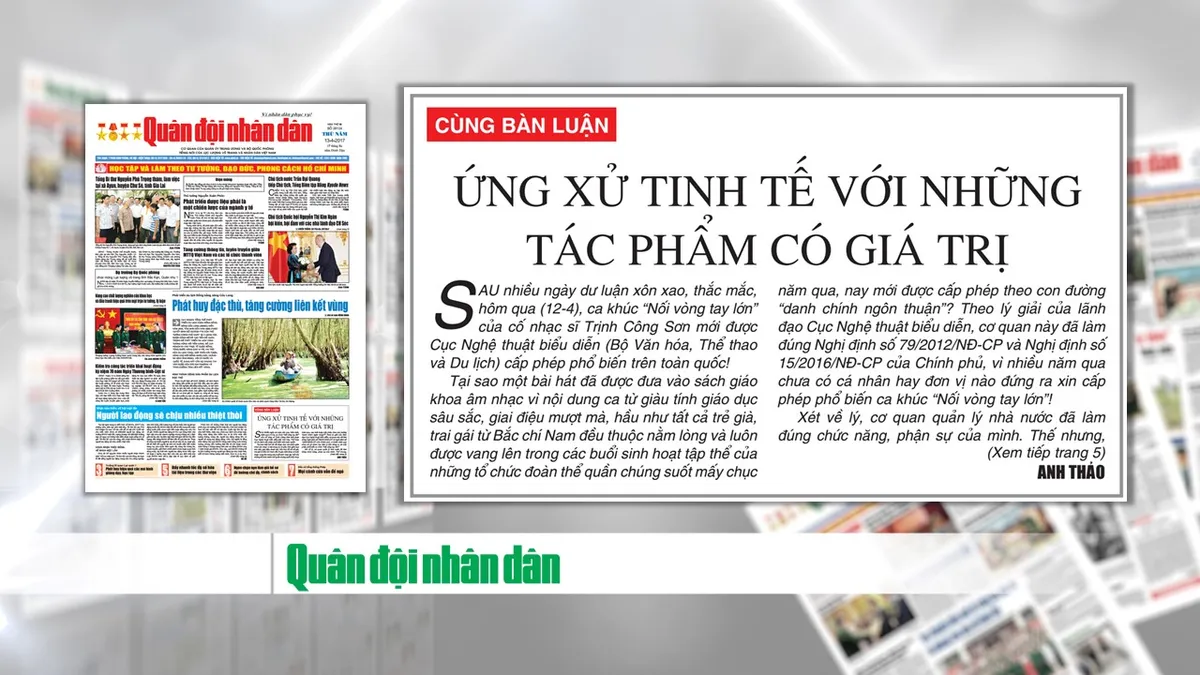 Chậm cấp phép ca khúc Nối vòng tay lớn: Cục Nghệ thuật biểu diễn vô cảm? - Ảnh 2.