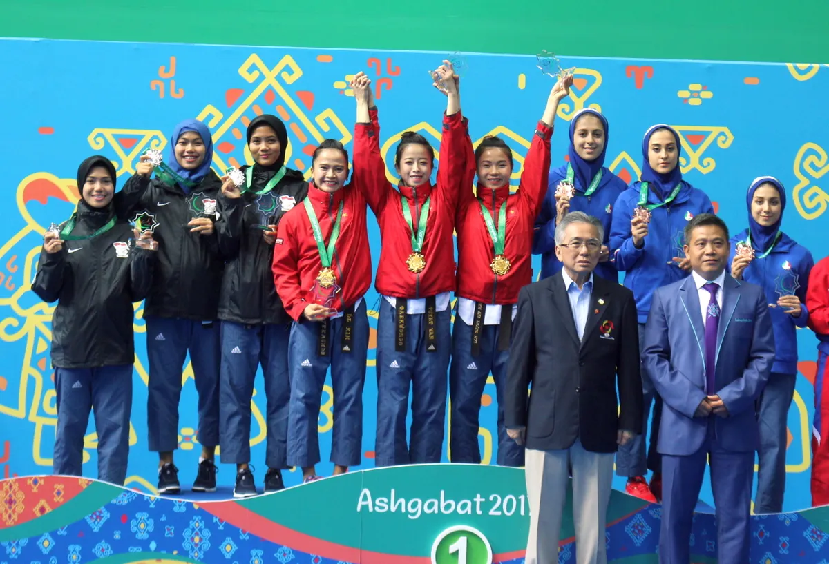 Taekwondo Việt Nam có HCV đầu tiên tại Đại hội thể thao trong nhà và Võ thuật châu Á 2017 - Ảnh 2. Taekwondo Việt Nam có HCV đầu tiên tại Đại hội thể thao trong nhà và Võ thuật châu Á 2017 - Ảnh 2.
