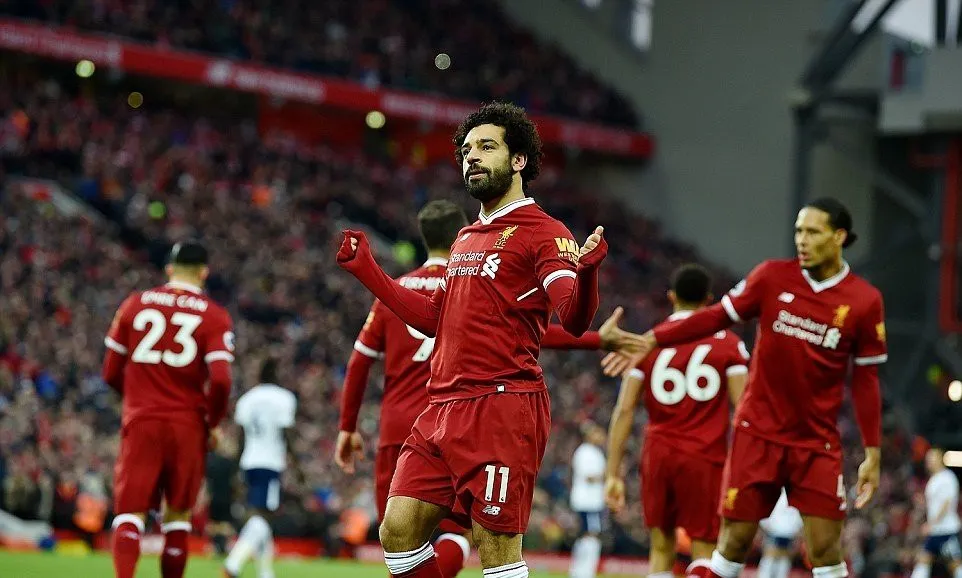 Salah lập thêm kỷ lục sau cú đúp vào lưới Tottenham - Ảnh 1. Salah lập thêm kỷ lục sau cú đúp vào lưới Tottenham - Ảnh 1.