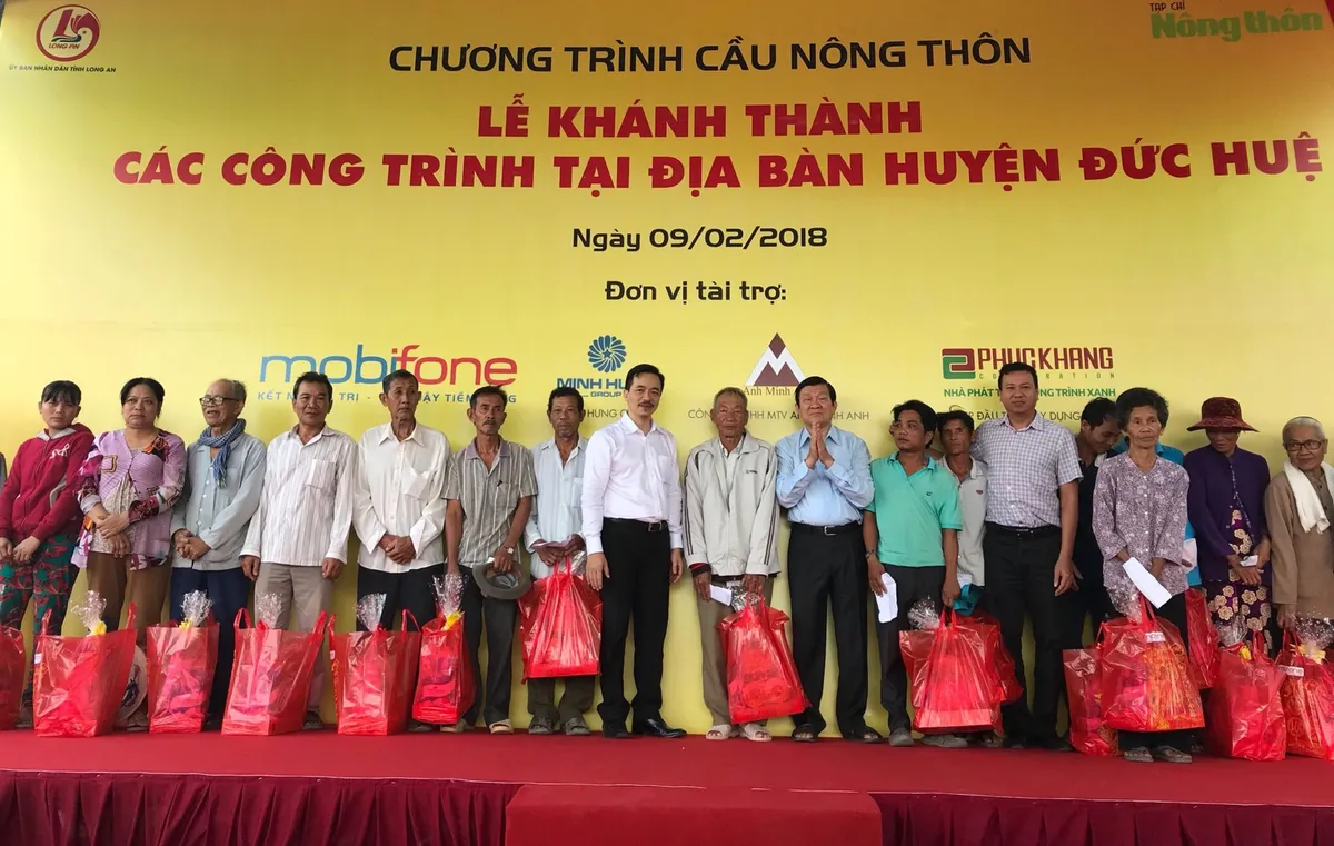 Khánh thành 6 cây cầu nông thôn tại tỉnh Long An - Ảnh 1.