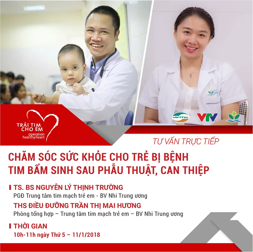 Livestream: Chăm sóc sức khỏe cho bệnh nhi tim bẩm sinh sau phẫu thuật, can thiệp - Ảnh 1.