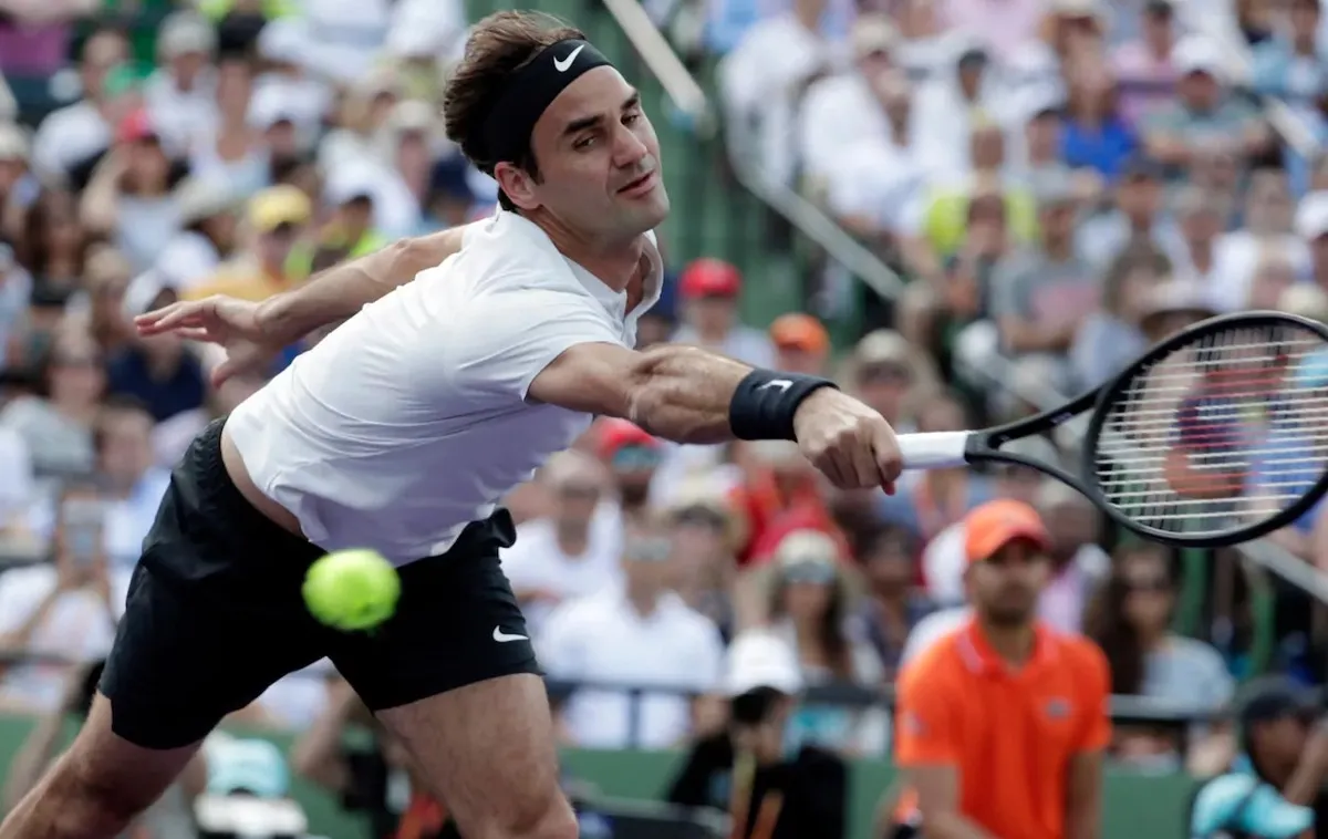 Roger Federer dừng chân tại vòng 2 giải Miami mở rộng 2018 - Ảnh 2. Roger Federer dừng chân tại vòng 2 giải Miami mở rộng 2018 - Ảnh 2.