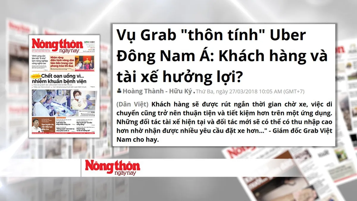 Grab thâu tóm Uber: Ai được lợi? - Ảnh 1.