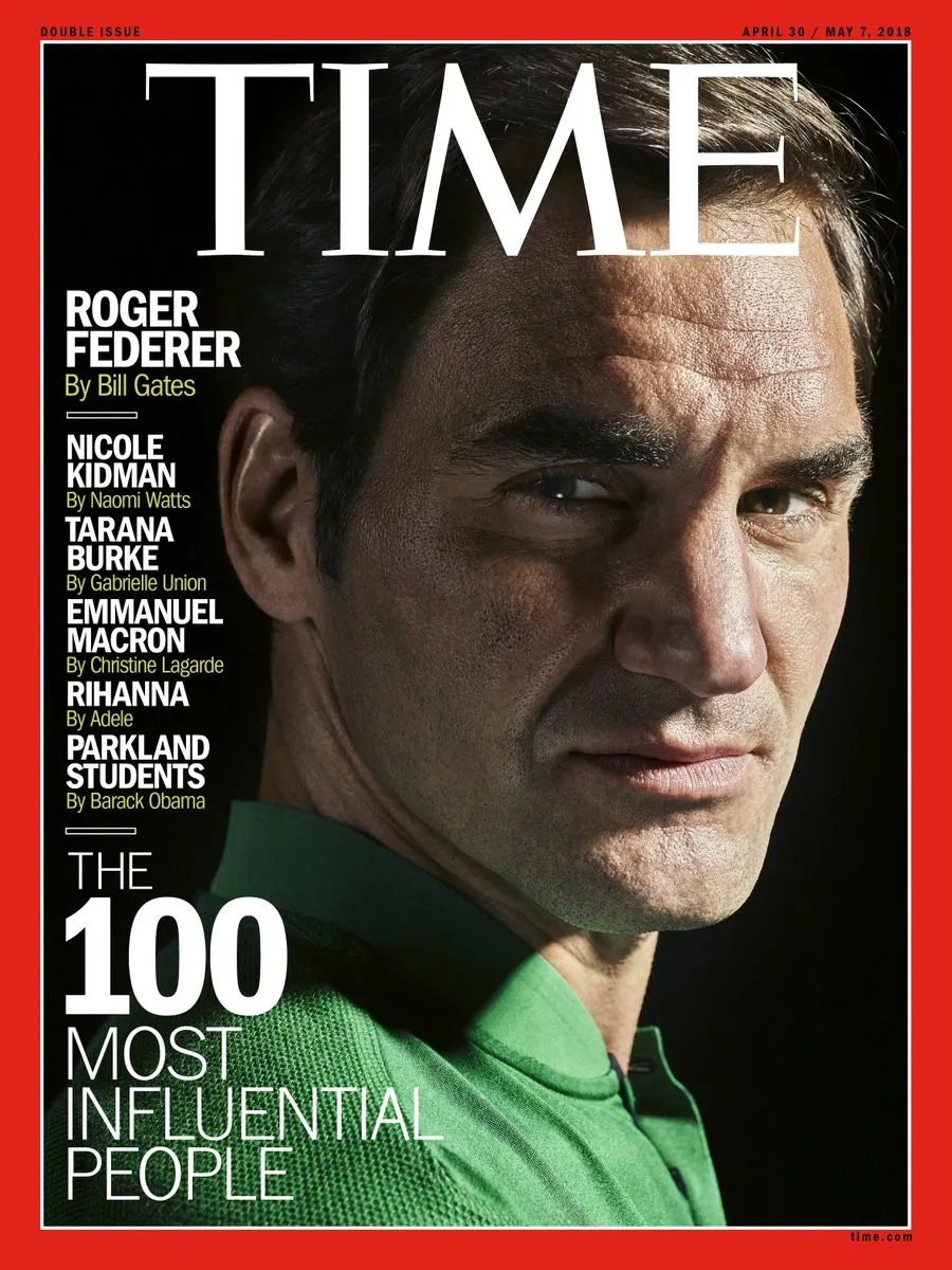 Huyền thoại Roger Federer lọt top 100 nhân vật có ảnh hưởng nhất thế giới - Ảnh 1. Huyền thoại Roger Federer lọt top 100 nhân vật có ảnh hưởng nhất thế giới - Ảnh 1.
