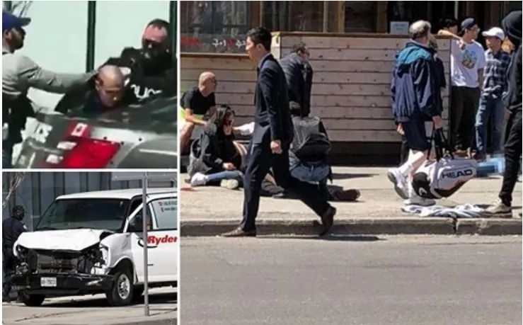 Canada: Xe tải đâm hàng loạt người đi bộ ở Toronto, ít nhất 9 người thiệt mạng - Ảnh 2. Canada: Xe tải đâm hàng loạt người đi bộ ở Toronto, ít nhất 9 người thiệt mạng - Ảnh 2.