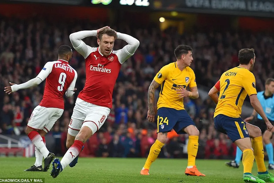 HLV Wenger tin Arsenal vào chung kết Europa League dù để Atletico cầm hoà 1-1 - Ảnh 1. HLV Wenger tin Arsenal vào chung kết Europa League dù để Atletico cầm hoà 1-1 - Ảnh 1.