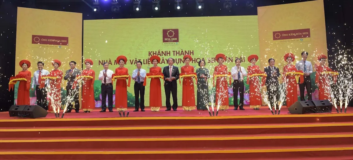 Tập đoàn Hoa Sen khánh thành giai đoạn I nhà máy tại Yên Bái - Ảnh 1.