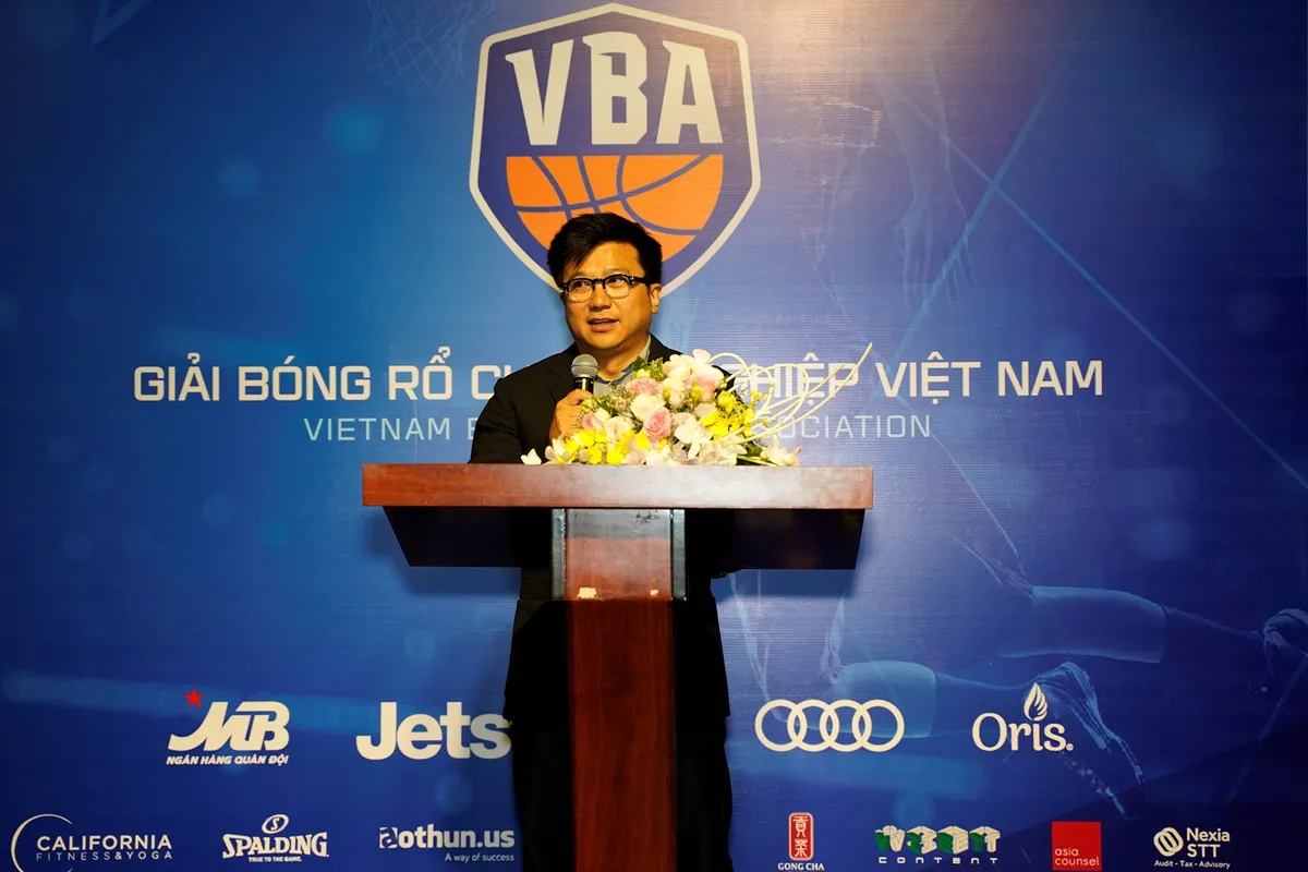 Họp b&aacute;o c&ocirc;ng bố giải b&oacute;ng rổ chuy&ecirc;n nghiệp Việt Nam - VBA 2018 - Ảnh 1.