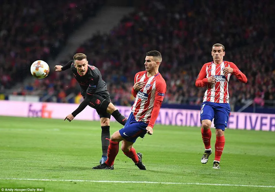 Chùm ảnh: Arsenal thất bại trước Atletico Madrid, dừng bước ở bán kết Europa League - Ảnh 4. Chùm ảnh: Arsenal thất bại trước Atletico Madrid, dừng bước ở bán kết Europa League - Ảnh 4.