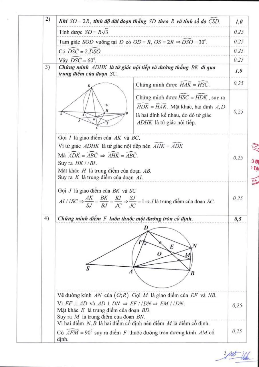 Sở GD&ĐT Hà Nội công bố đáp án chính thức môn Toán thi vào lớp 10 - Ảnh 3.