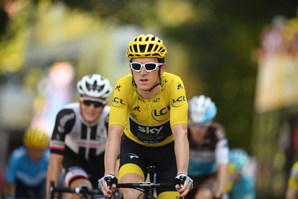 Geraint Thomas tiếp tục giữ áo vàng sau chặng 17 Tour de France 2018 - Ảnh 2. Geraint Thomas tiếp tục giữ áo vàng sau chặng 17 Tour de France 2018 - Ảnh 2.