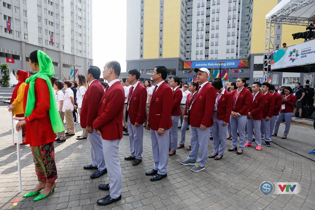 Quốc kỳ Việt Nam tung bay tại ASIAD 2018 - Ảnh 5.