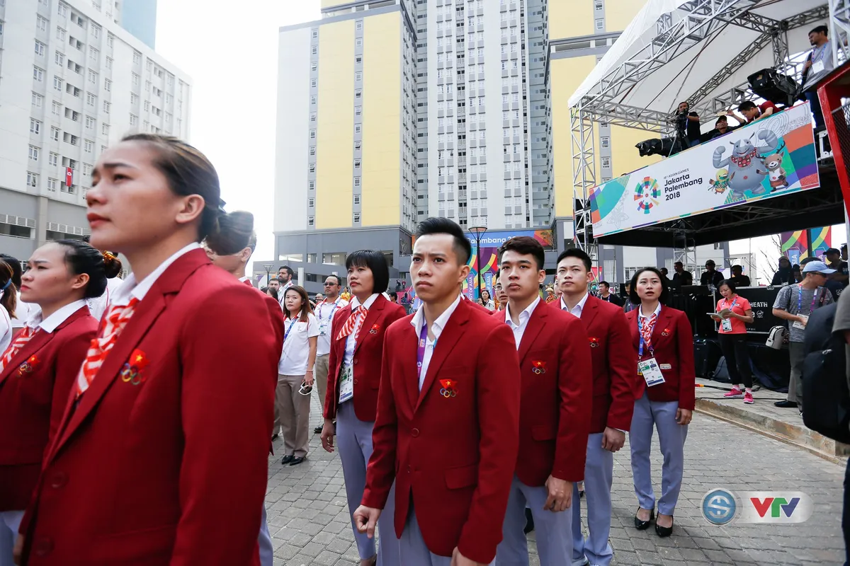 Quốc kỳ Việt Nam tung bay tại ASIAD 2018 - Ảnh 7.