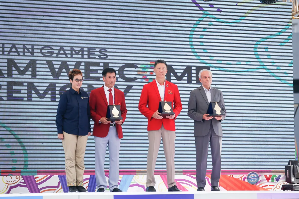 Quốc kỳ Việt Nam tung bay tại ASIAD 2018 - Ảnh 11.