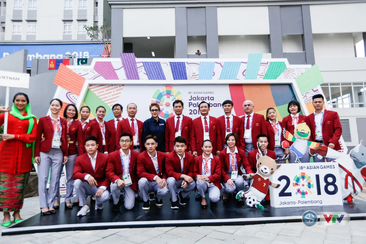 Quốc kỳ Việt Nam tung bay tại ASIAD 2018 - Ảnh 13.