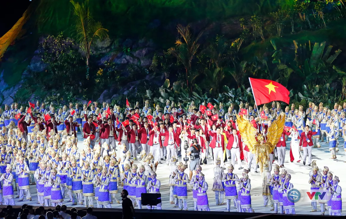 ẢNH: Lễ khai mạc ASIAD 2018 đầy màu sắc và ấn tượng - Ảnh 9.