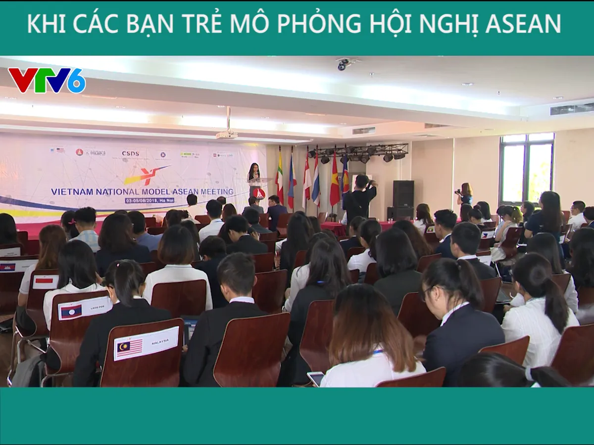 Khi người trẻ mô phỏng hội nghị ASEAN - Ảnh 3.