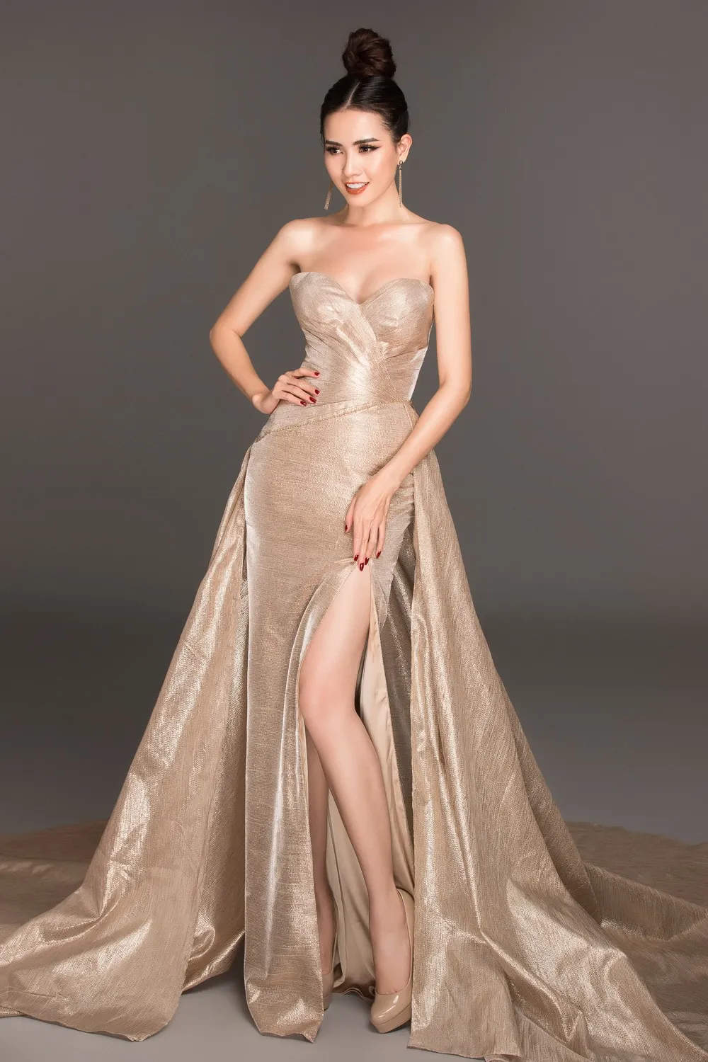 Phan Thị Mơ hé lộ đầm dạ hội trước chung kết Hoa hậu Đại sứ Du lịch thế giới - Ảnh 4.