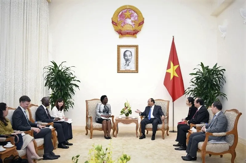 Thủ tướng tiếp Ph&oacute; Chủ tịch phụ tr&aacute;ch khu vực Đ&ocirc;ng &Aacute; v&agrave; Th&aacute;i B&igrave;nh Dương, Ng&acirc;n h&agrave;ng Thế giới - Ảnh 1.