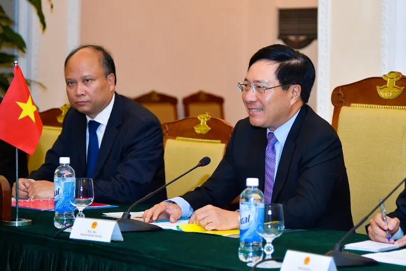 Phó Thủ tướng Phạm Bình Minh hội đàm với Bộ trưởng Bộ Ngoại giao Estonia - Ảnh 1. Phó Thủ tướng Phạm Bình Minh hội đàm với Bộ trưởng Bộ Ngoại giao Estonia - Ảnh 1.