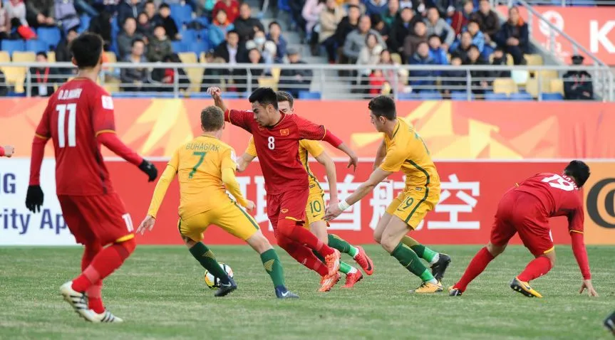 ẢNH: Những khoảnh khắc ấn tượng trong chiến thắng lịch sử của U23 Việt Nam trước U23 Australia - Ảnh 1. ẢNH: Những khoảnh khắc ấn tượng trong chiến thắng lịch sử của U23 Việt Nam trước U23 Australia - Ảnh 1.