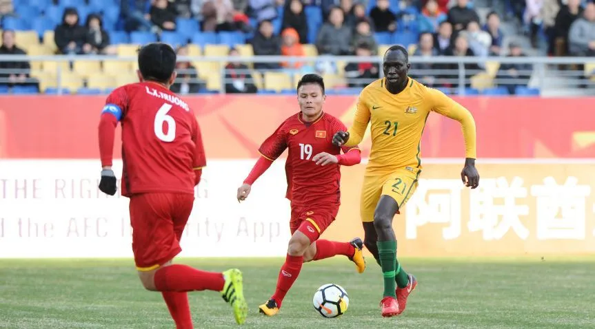 ẢNH: Những khoảnh khắc ấn tượng trong chiến thắng lịch sử của U23 Việt Nam trước U23 Australia - Ảnh 4. ẢNH: Những khoảnh khắc ấn tượng trong chiến thắng lịch sử của U23 Việt Nam trước U23 Australia - Ảnh 4.