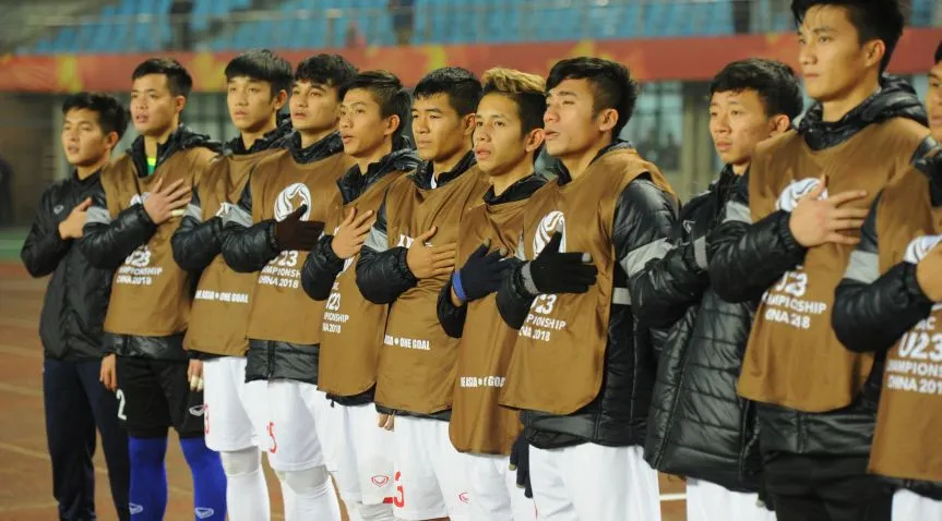 ẢNH: U23 Việt Nam lập kỳ tích lịch sử vào tứ kết U23 châu Á - Ảnh 2. ẢNH: U23 Việt Nam lập kỳ tích lịch sử vào tứ kết U23 châu Á - Ảnh 2.