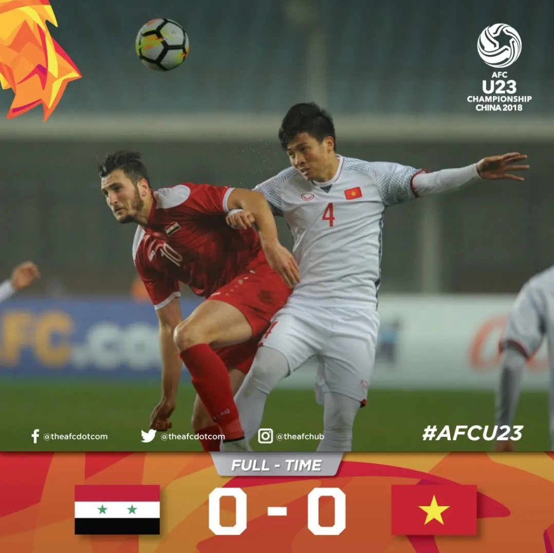 VIDEO: Tổng hợp diễn biến trận đấu U23 Syria 0-0 U23 Việt Nam - Ảnh 1. VIDEO: Tổng hợp diễn biến trận đấu U23 Syria 0-0 U23 Việt Nam - Ảnh 1.