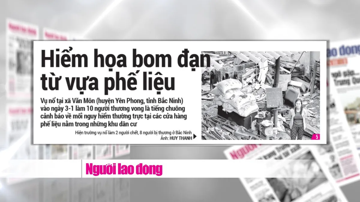 Vụ nổ ở Quan Độ, Bắc Ninh: Nỗi đau trong thời bình ở các cơ sở thu mua phế liệu - Ảnh 2.