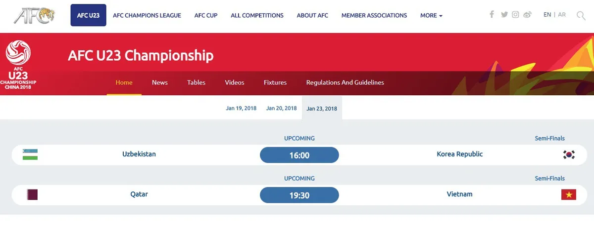 XÁC NHẬN: Trận bán kết giữa U23 Việt Nam và U23 Qatar vẫn diễn ra lúc 15h ngày 23/1 - Ảnh 1.