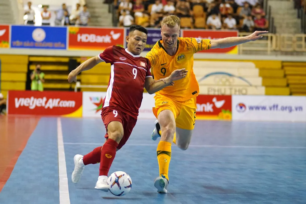 ĐT futsal Việt Nam lần đầu tiên đánh bại ĐT Australia ở trận khai mạc giải Futsal Đông Nam Á 2019 - Ảnh 1. ĐT futsal Việt Nam lần đầu tiên đánh bại ĐT Australia ở trận khai mạc giải Futsal Đông Nam Á 2019 - Ảnh 1.