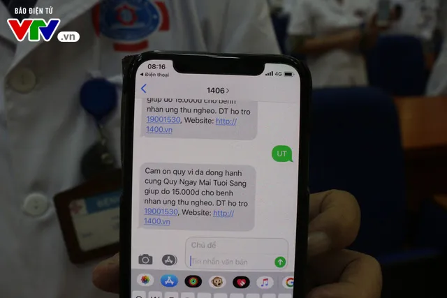 Phát động nhắn tin ủng hộ bệnh nhân ung thư - Ảnh 3. Phát động nhắn tin ủng hộ bệnh nhân ung thư - Ảnh 3.
