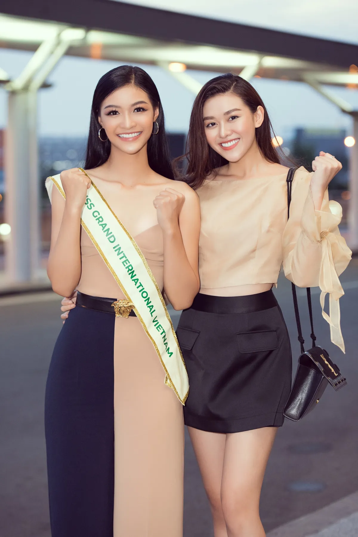 Kiều Loan tự tin catwalk giữa sân bay trước giờ lên đường thi Miss Grand International - Ảnh 7.