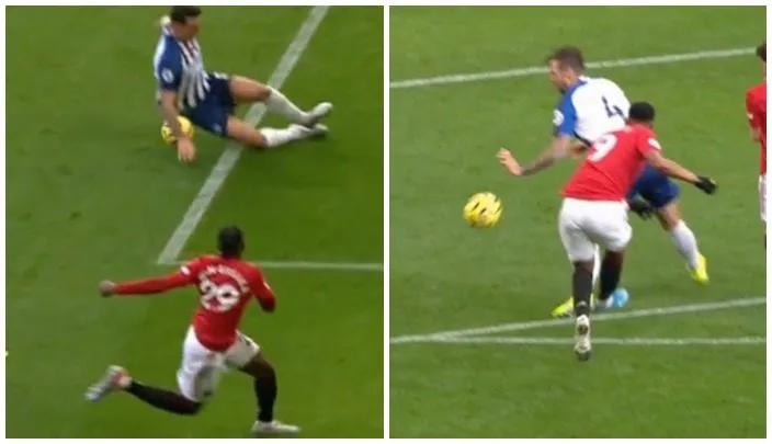 VAR và trọng tài đã cuỗm mất 2 tình huống penalty của Man Utd? - Ảnh 1. VAR và trọng tài đã cuỗm mất 2 tình huống penalty của Man Utd? - Ảnh 1.