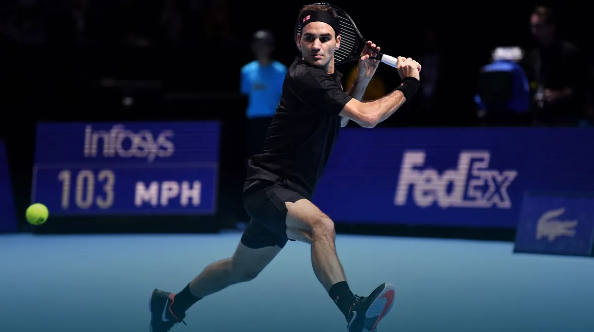 Roger Federer giành chiến thắng đầu tiên tại ATP Finals 2019 - Ảnh 2. Roger Federer giành chiến thắng đầu tiên tại ATP Finals 2019 - Ảnh 2.