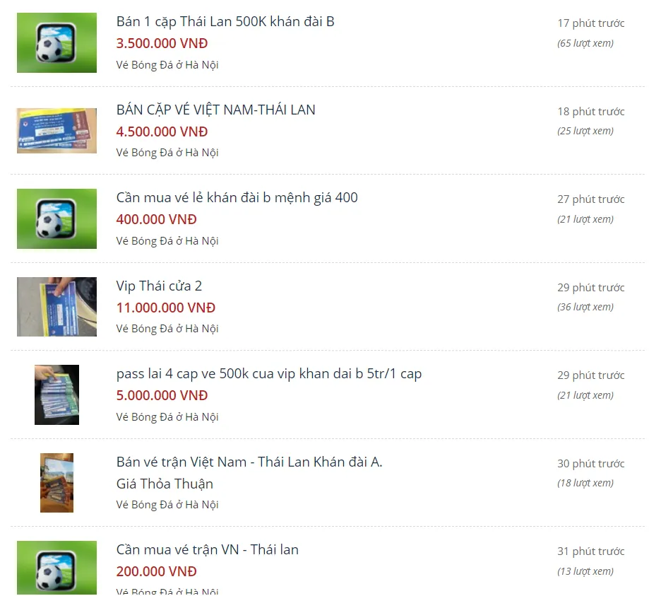 Phát hiện hơn 1.000 vé giả trận đấu giữa ĐT Việt Nam - ĐT Thái Lan - Ảnh 1.