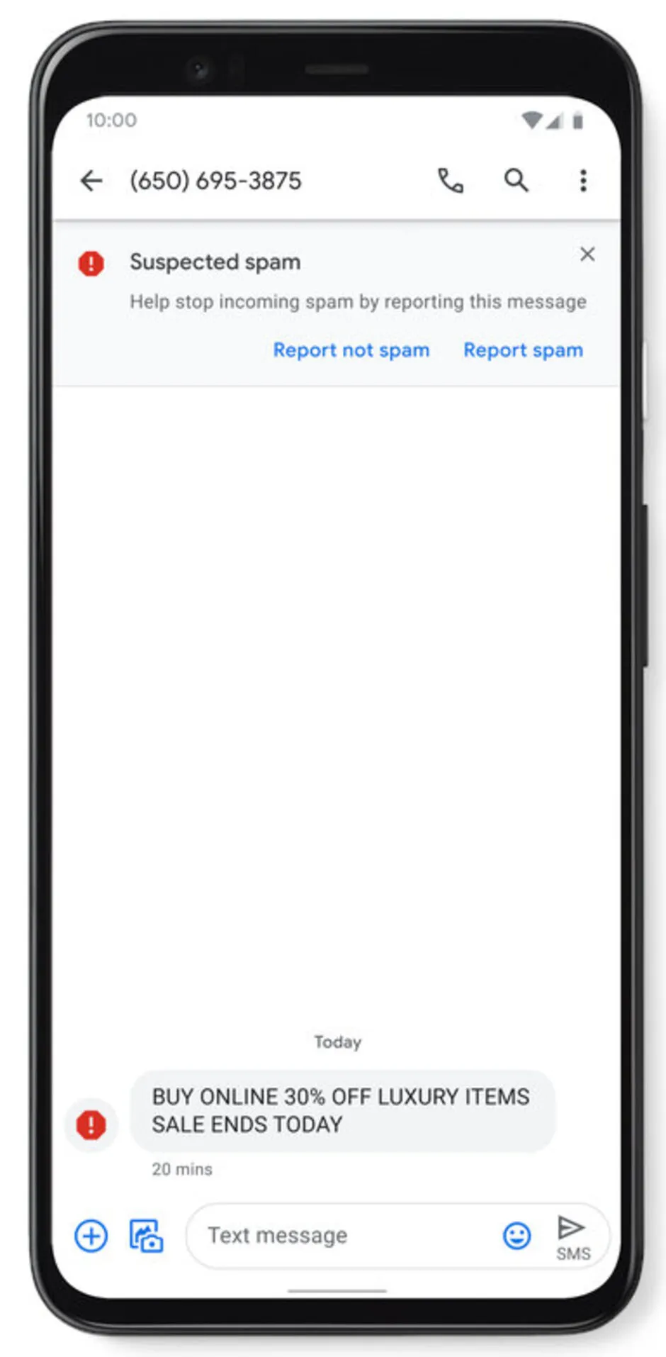 Google Messages thêm tính năng bảo vệ người dùng khỏi tin nhắn rác - Ảnh 1.