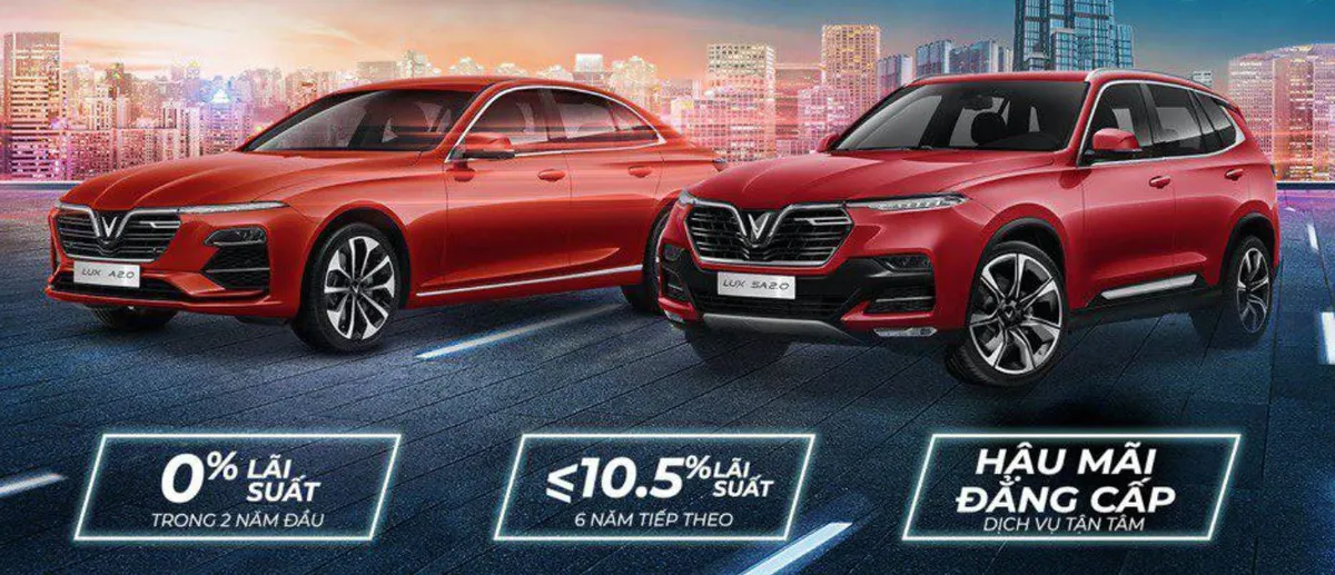 VinFast miễn phí lãi vay 2 năm đầu cho khách hàng mua xe Lux - Ảnh 1. VinFast miễn phí lãi vay 2 năm đầu cho khách hàng mua xe Lux - Ảnh 1.