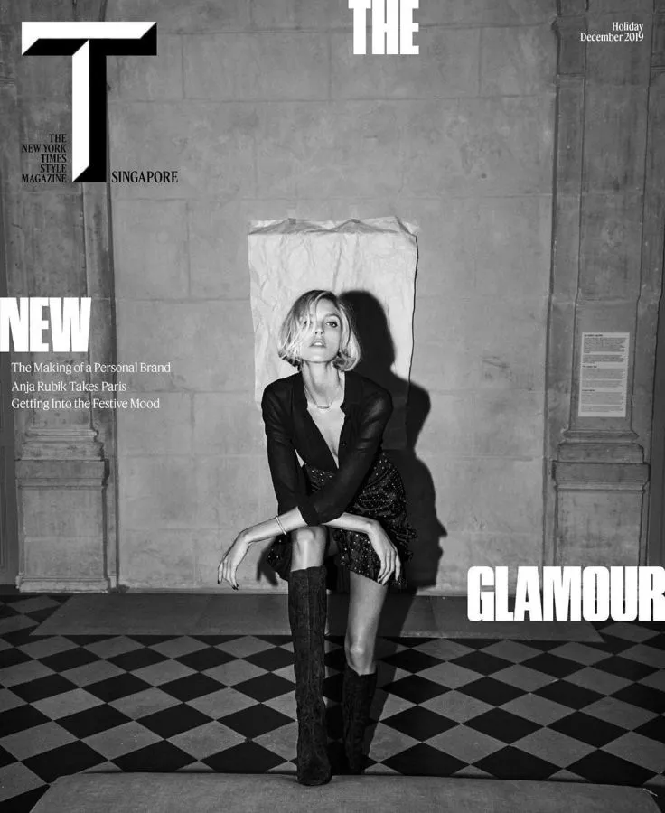 Anja Rubik đầy ấn tượng trên tạp chí T của Singapore - Ảnh 2.
