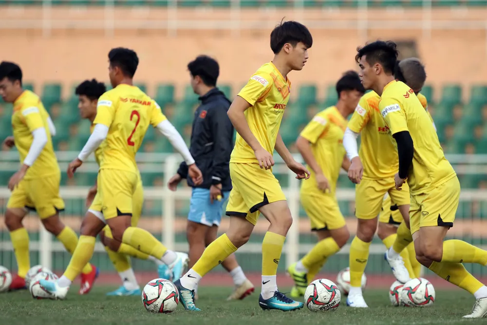 U23 Việt Nam tăng cường độ tập luyện trong ngày 27/12 - Ảnh 1. U23 Việt Nam tăng cường độ tập luyện trong ngày 27/12 - Ảnh 1.