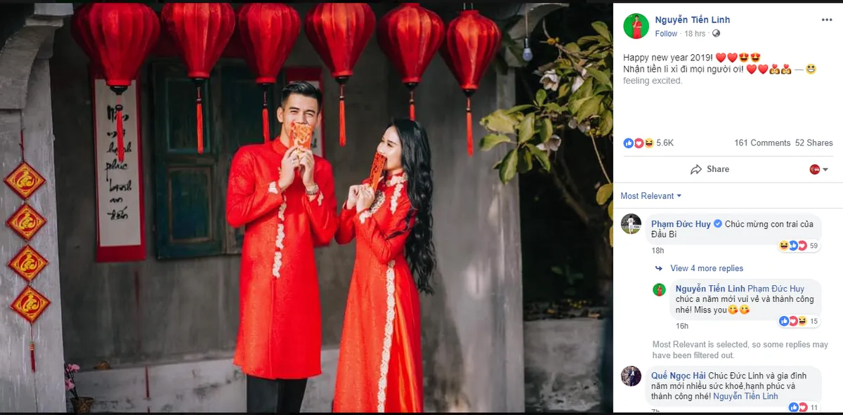 Các cầu thủ ĐT Việt Nam chúc Tết người hâm mộ trong ngày đầu năm mới Kỷ Hợi - Ảnh 1. Các cầu thủ ĐT Việt Nam chúc Tết người hâm mộ trong ngày đầu năm mới Kỷ Hợi - Ảnh 1.