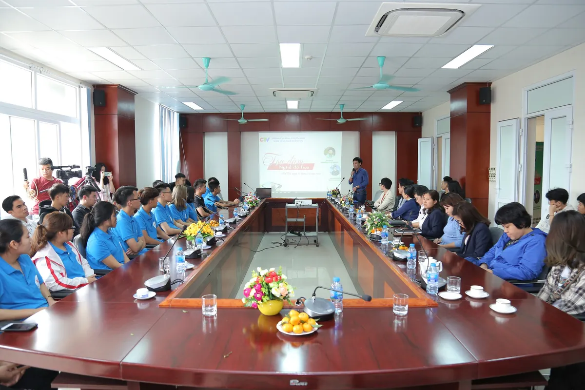 Sinh viên Cao đẳng Truyền hình trau dồi kiến thức với tọa đàm Nghề đồ họa - Ảnh 2. Sinh viên Cao đẳng Truyền hình trau dồi kiến thức với tọa đàm Nghề đồ họa - Ảnh 2.