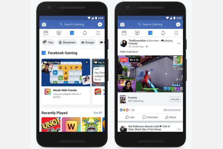 Thêm Tab Gaming, Facebook thổi lửa vào cuộc chiến game di động - Ảnh 1.