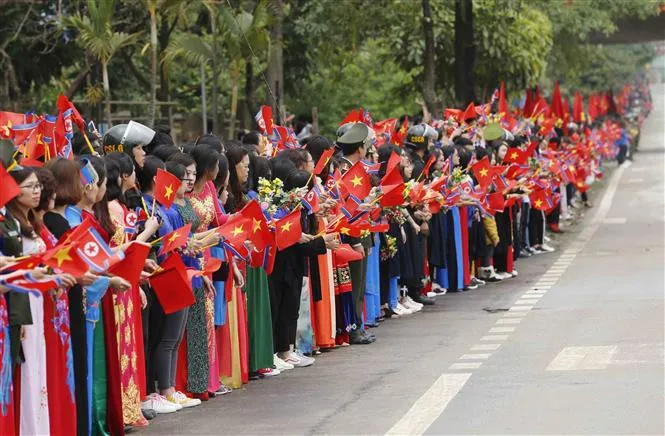 Chùm ảnh: Chủ tịch Triều Tiên Kim Jong-un rời ga Đồng Đăng (Lạng Sơn), kết thúc chuyến công du tới Việt Nam - Ảnh 3.